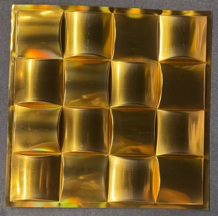 Wanddecoratie 3D wandpanelen Goud